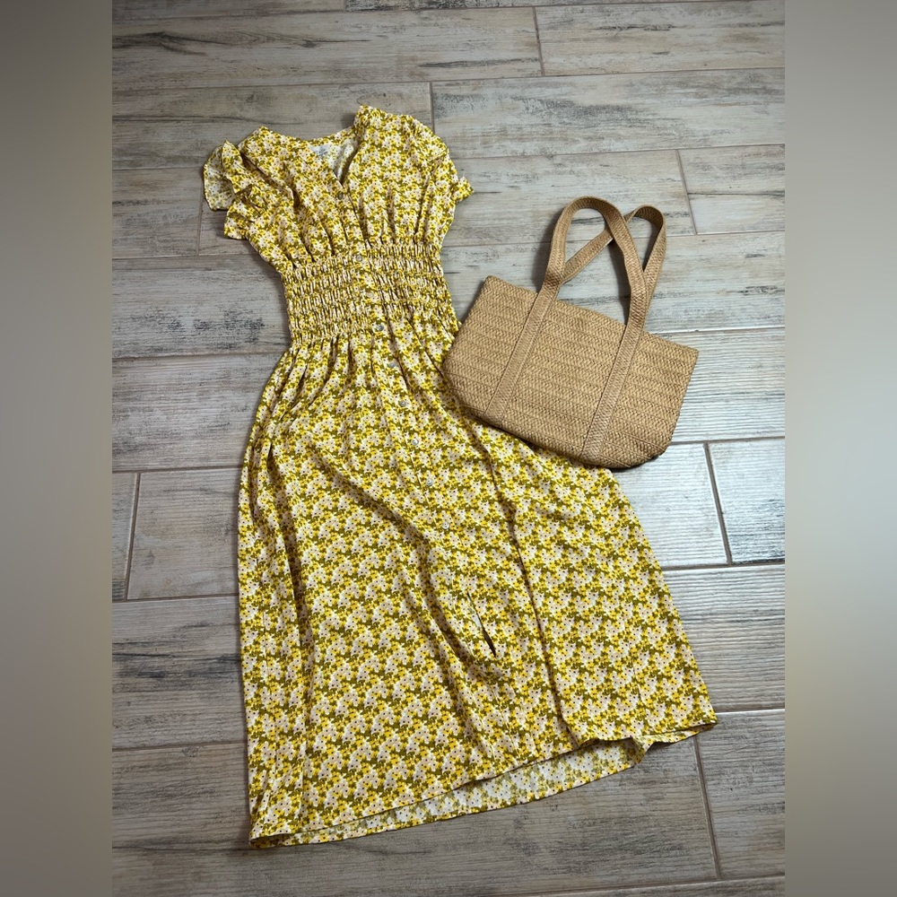 Floral Yellow Dress